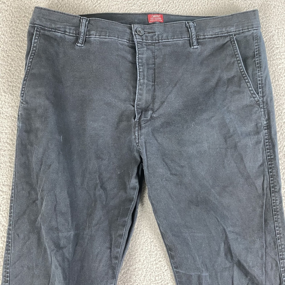 Levis Pants Mens 36x34 Black XX Chino Standard Taper Khaki Cotton Preppy Casual